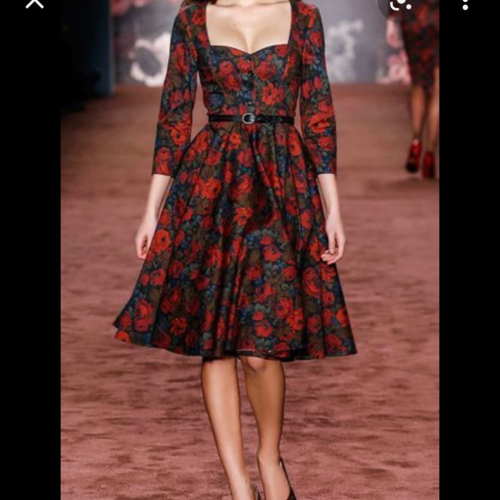 LENA HOSCHEK TEA TIME WINTER ROSE DRESS